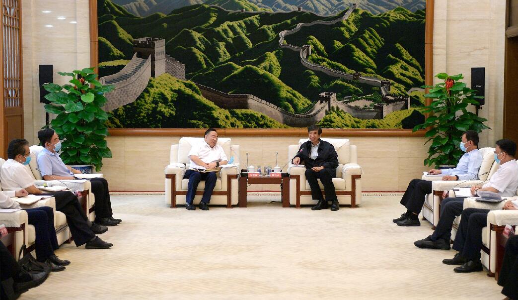 陳飛虎會見中國能建董事長宋海良、總經理孫洪水