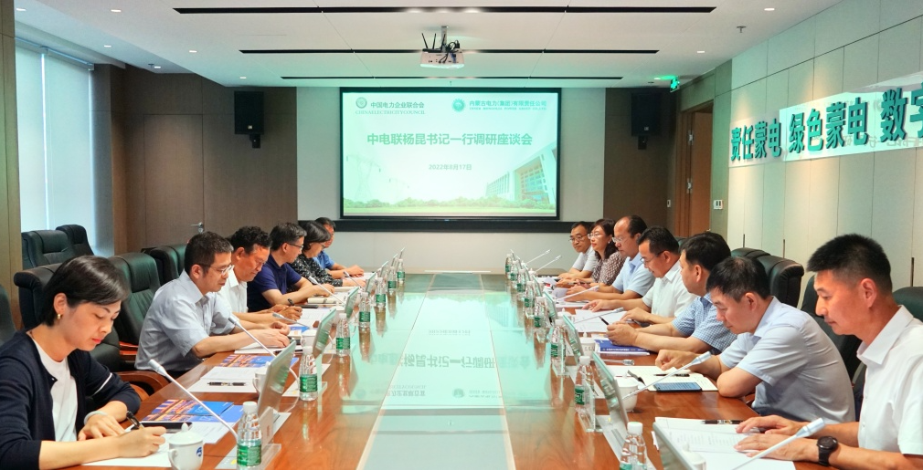 內蒙古電力集團公司黨委書記、董事長賈振國帶隊赴中電聯交流