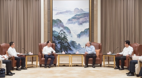 中國(guó)電建集團(tuán)公司黨委書記、董事長(zhǎng)丁焰章拜會(huì)福建省委書記尹力、省長(zhǎng)趙龍