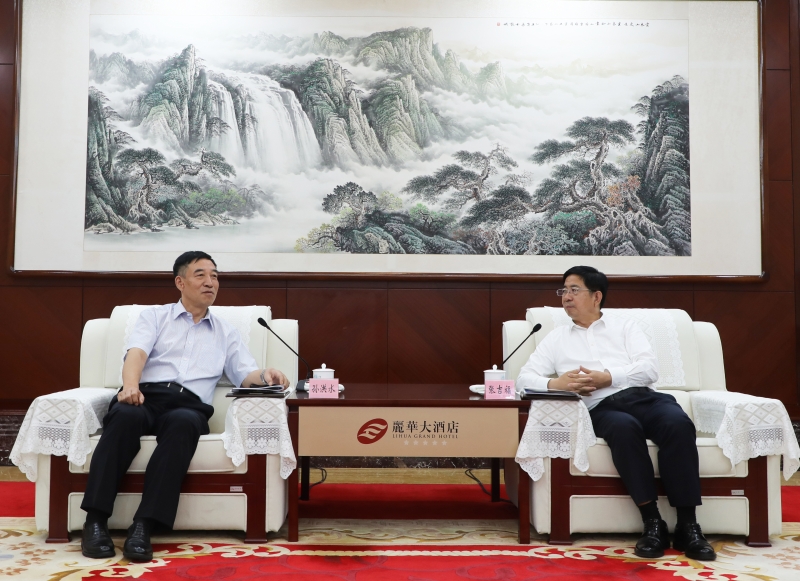 孫洪水與山西省委常委、常務副省長張吉福會談