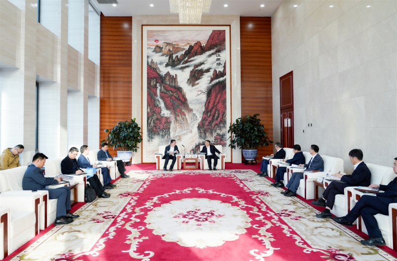 中國能建黨委書記、董事長宋海良與臨沂市委書記任剛座談