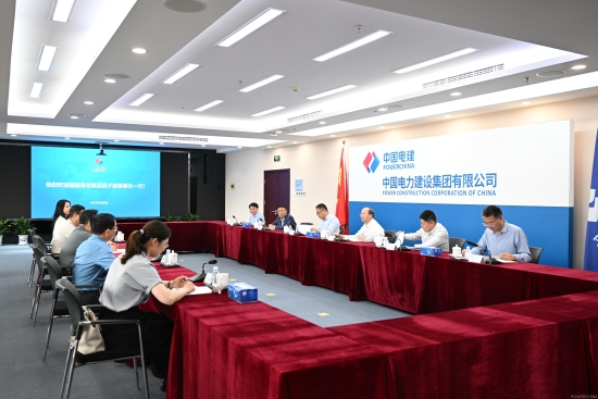 中國電建黨委常委、副總經(jīng)理徐鵬程與漳龍集團(tuán)黨委書記、董事長吳子毅會談