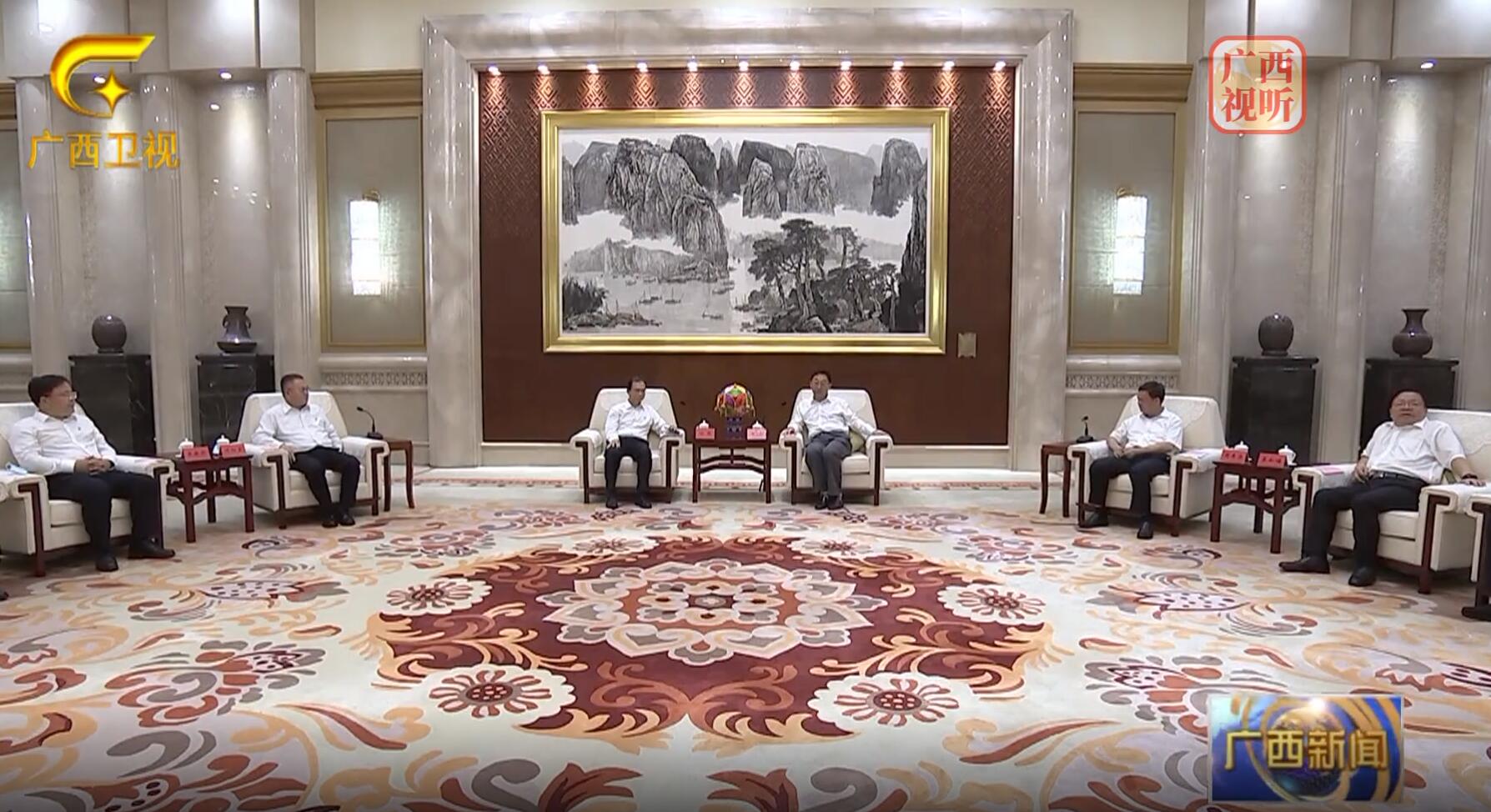 江毅、葉向東拜會廣西壯族自治區(qū)黨委書記、自治區(qū)人大常委會主任劉寧