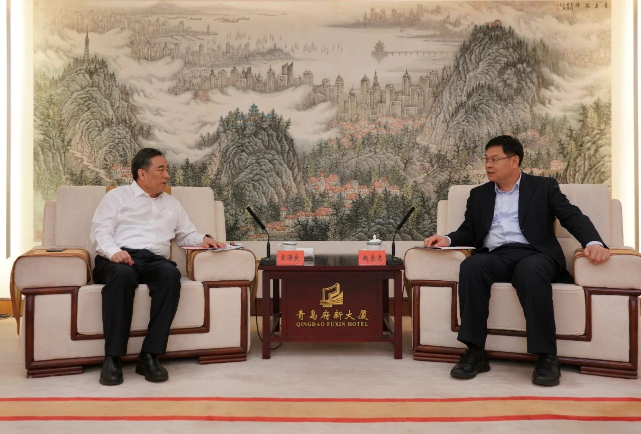 中國能建黨委書記、董事長宋海良與青島市委副書記、市長趙豪志會談