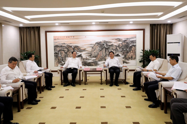 國務(wù)院國資委黨委書記、主任張玉卓會見湖南省委副書記、省長毛偉明