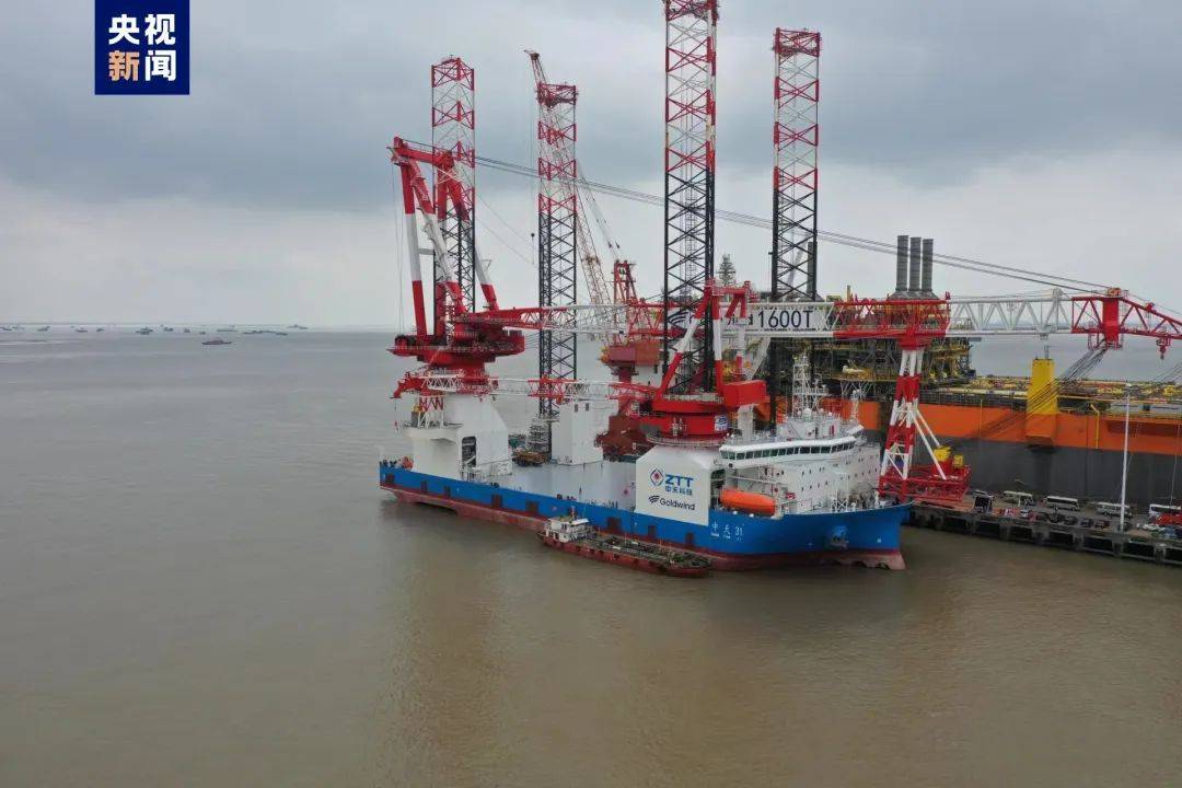 1600噸風(fēng)電安裝平臺(tái)交付，實(shí)現(xiàn)100%國產(chǎn)化率