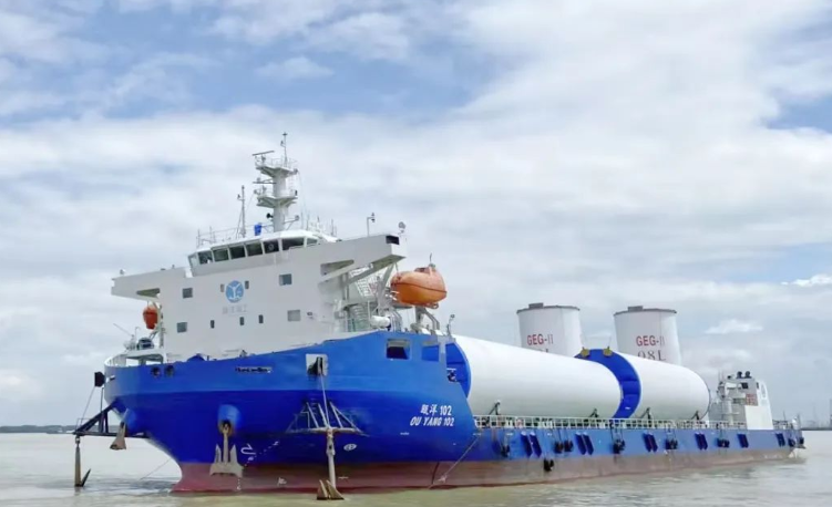 46套全部發(fā)運！文船重工承建粵電陽江青洲風電場塔筒交付完畢