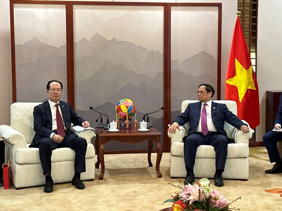 中國電建黨委書記、董事長(zhǎng)丁焰章拜會(huì)越南總理范明政