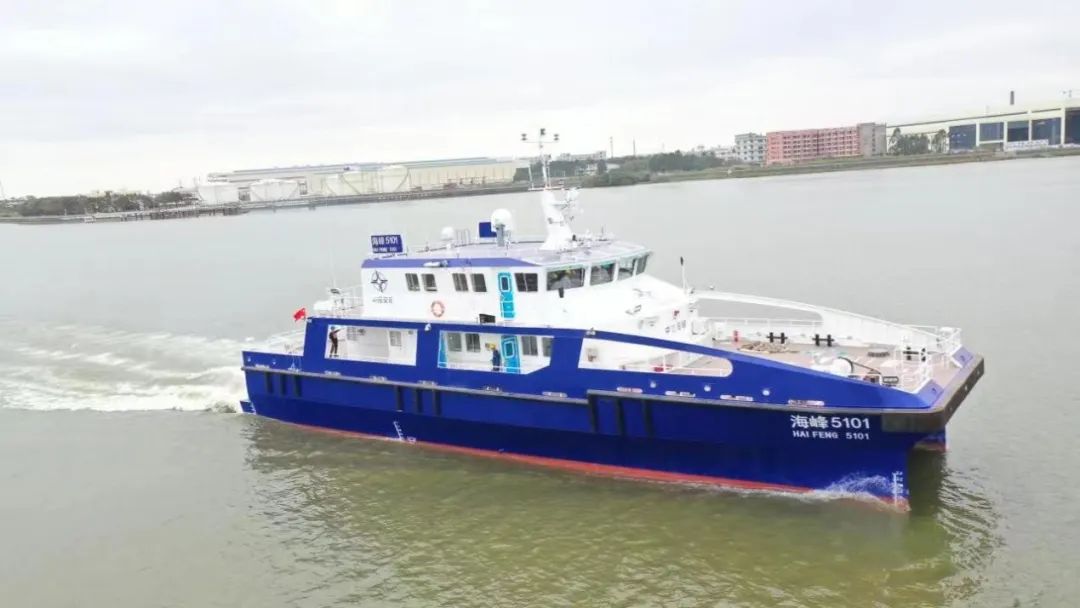 七〇二所研發(fā)的兩型風(fēng)電運(yùn)維首制船圓滿(mǎn)完成試航！