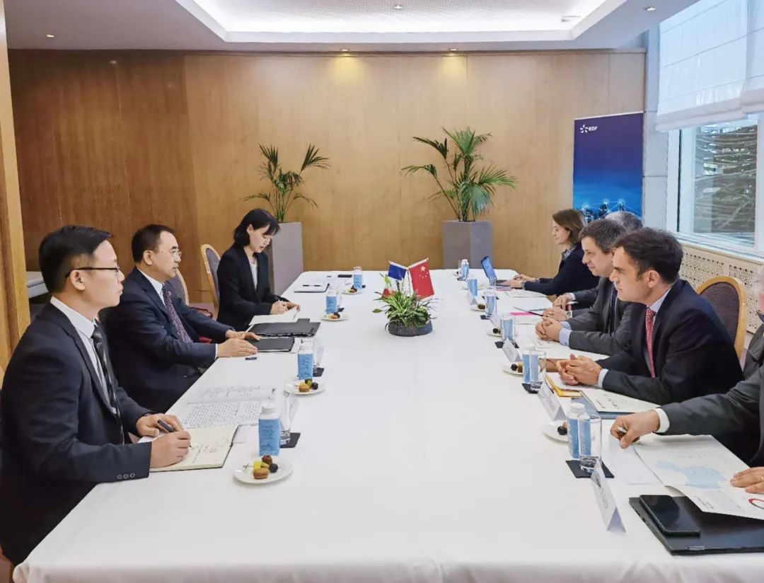 中國大唐集團董事長鄒磊與法電集團、道達(dá)爾集團董事長會談