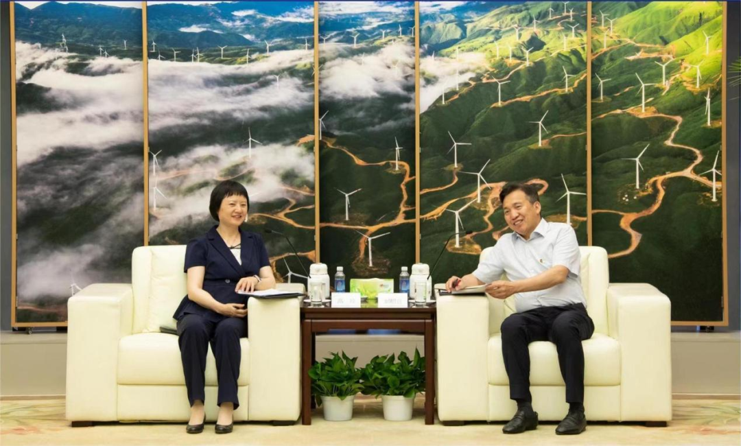 運(yùn)達(dá)股份黨委書記、董事長(zhǎng)高玲拜訪國(guó)家電投黨組書記、董事長(zhǎng)劉明勝