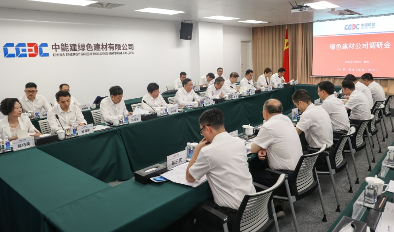 中國能建黨委書記、董事長宋海良到綠色建材公司調(diào)研