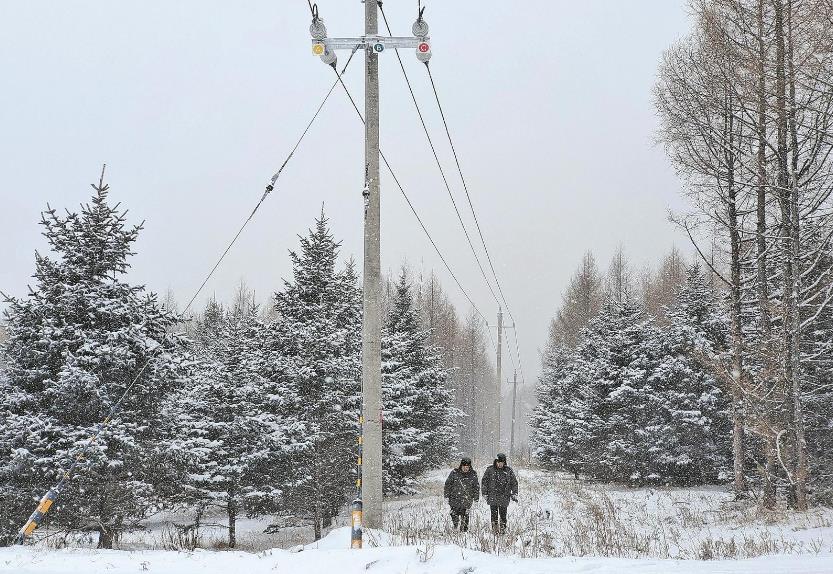 蒙東根河零下26攝氏度，穿越林區(qū)去特巡