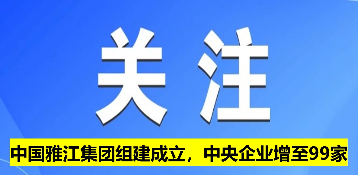 中國雅江集團(tuán)組建成立，中央企業(yè)增至99家