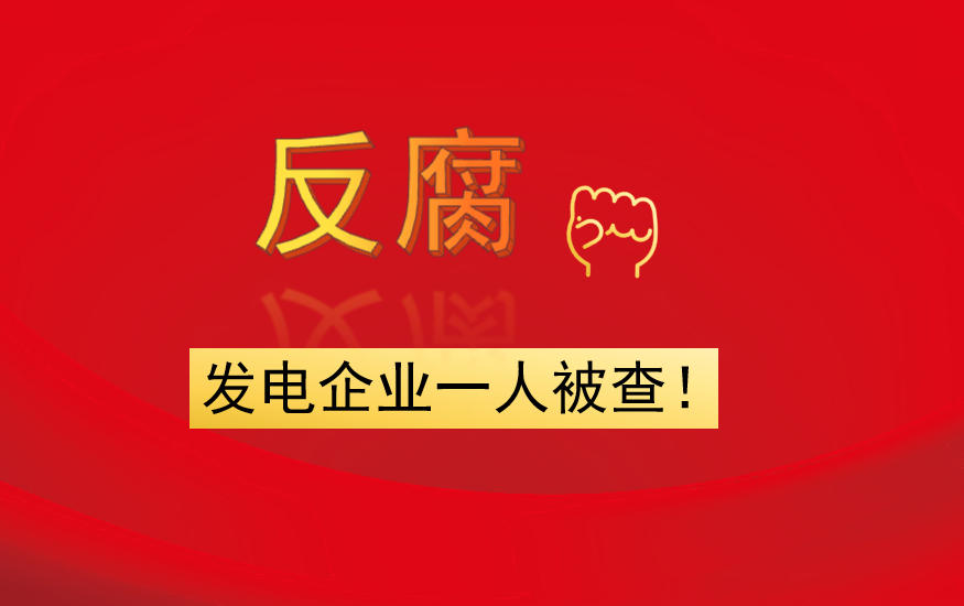 發(fā)電企業(yè)一人被查！